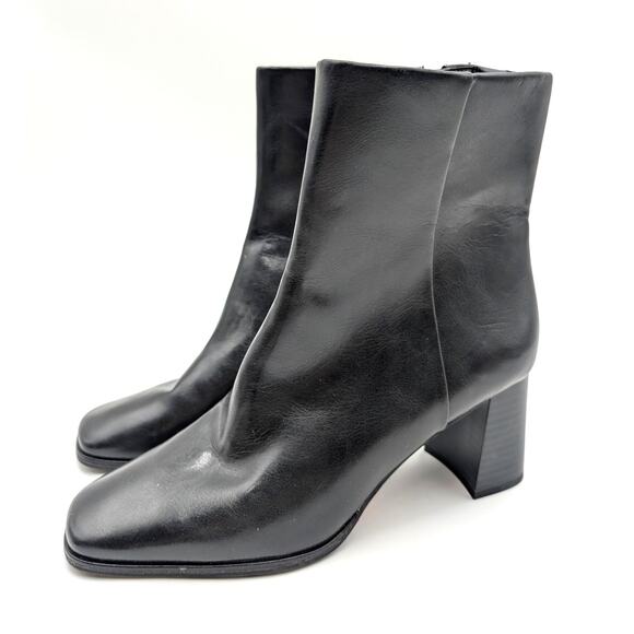 Nordstrom Rack Normandy Block Heel Bootie Women's Black Size US10M EU40.5 - Picture 1 of 15